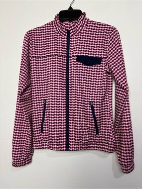 Lady Hagen Women's XS Full Zip Patterned Colorful Jacket Golf Athletic Pink Blue